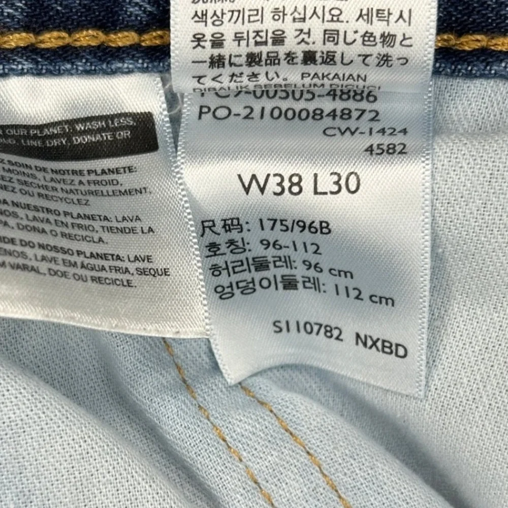 Levi's‎ 505 Regular Fit Jeans W38 L30 Mens Blue Medium Wash Straight Leg Denim